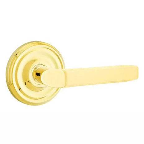 Emtek Milano Door Lever with Regular Rose by Emtek