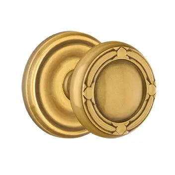 Emtek Ribbon and Reed Knob with Regular Rose by Emtek