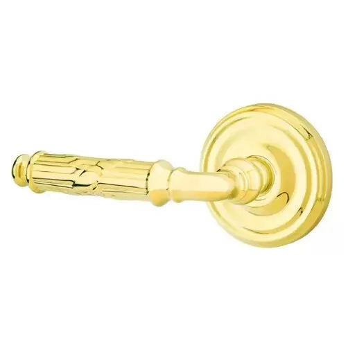 Emtek Ribbon and Reed Lever with Regular Rose by Emtek