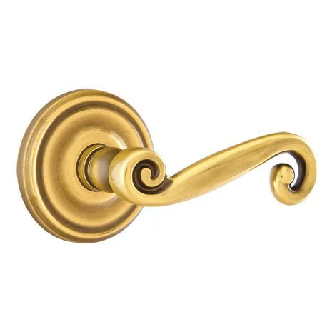 Emtek Rustic Door Lever with Regular Rose by Emtek
