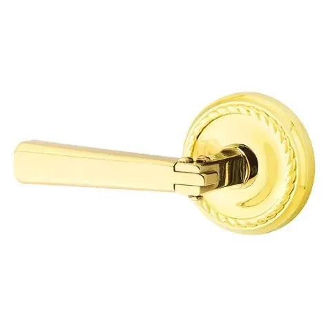 Emtek Arts and Crafts Door Lever with Rope Rose by Emtek