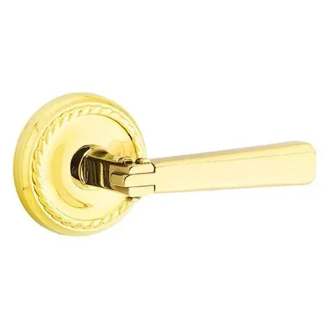 Emtek Arts and Crafts Door Lever with Rope Rose by Emtek