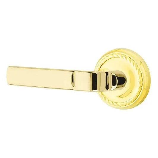 Emtek Aston Lever with Rope Rose by Emtek