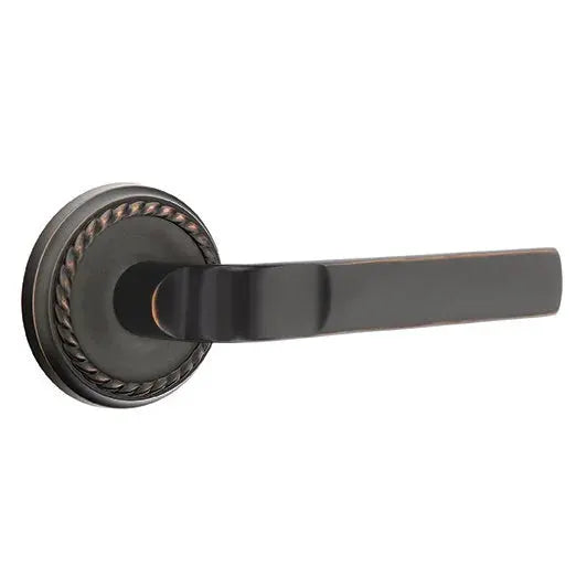 Emtek Aston Lever with Rope Rose by Emtek