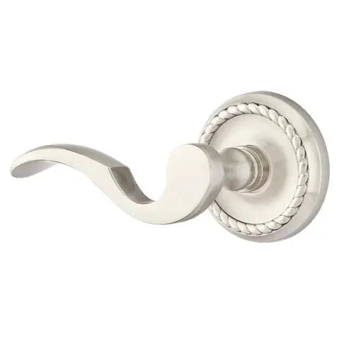 Emtek Cortina Door Lever with Rope Rose by Emtek