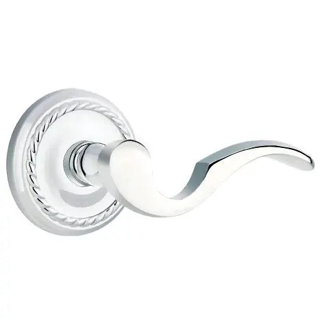 Emtek Cortina Door Lever with Rope Rose by Emtek