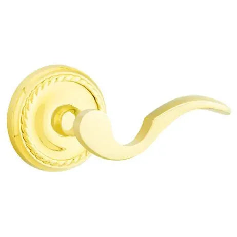 Emtek Cortina Door Lever with Rope Rose by Emtek