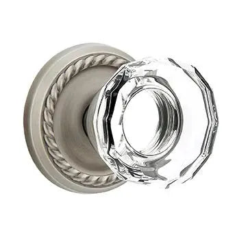 Emtek Lowell Door Knob with Rope Rose by Emtek