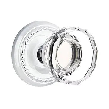 Emtek Lowell Door Knob with Rope Rose by Emtek