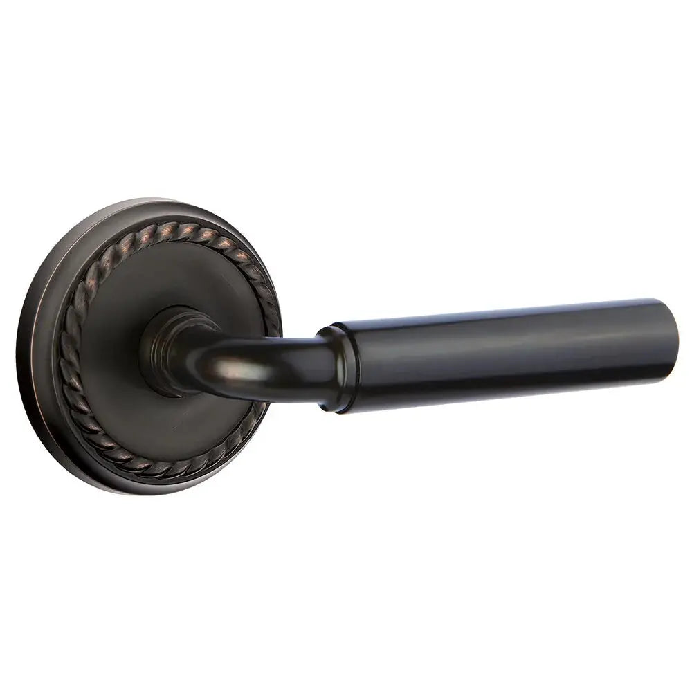 Emtek Manning Door Lever with Rope Rose by Emtek
