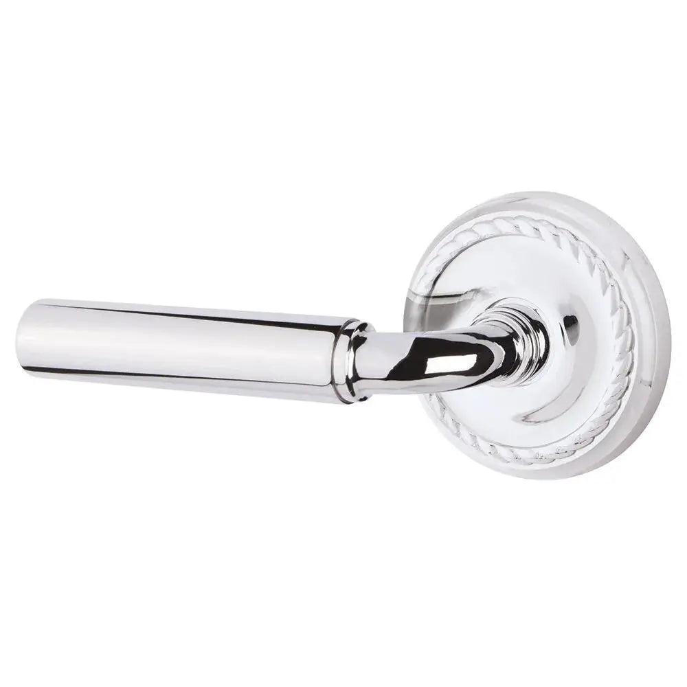 Emtek Manning Door Lever with Rope Rose by Emtek