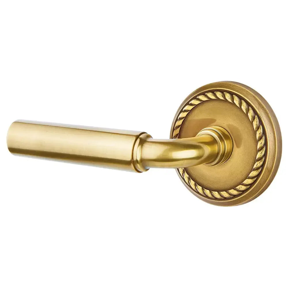 Emtek Manning Door Lever with Rope Rose by Emtek