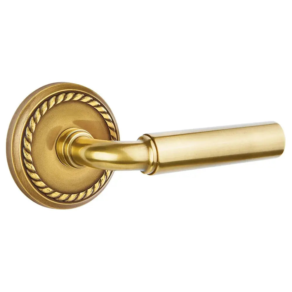 Emtek Manning Door Lever with Rope Rose by Emtek