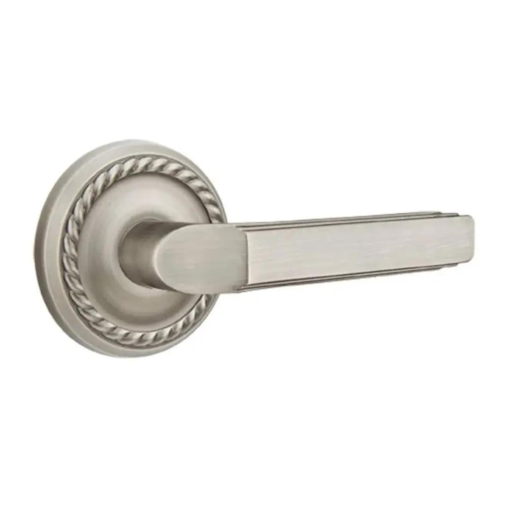 Emtek Milano Door Lever with Rope Rose by Emtek