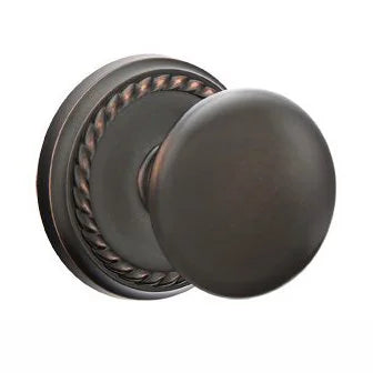 Emtek Providence Door Knob with Rope Rose by Emtek