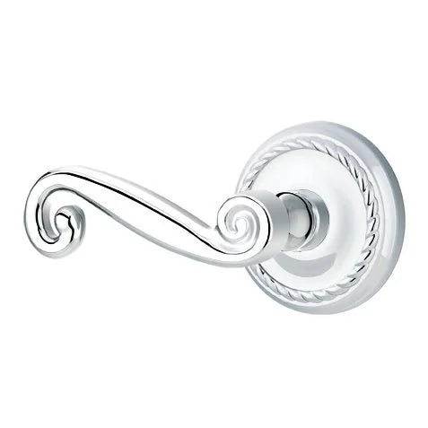 Emtek Rustic Door Lever with Rope Rose by Emtek