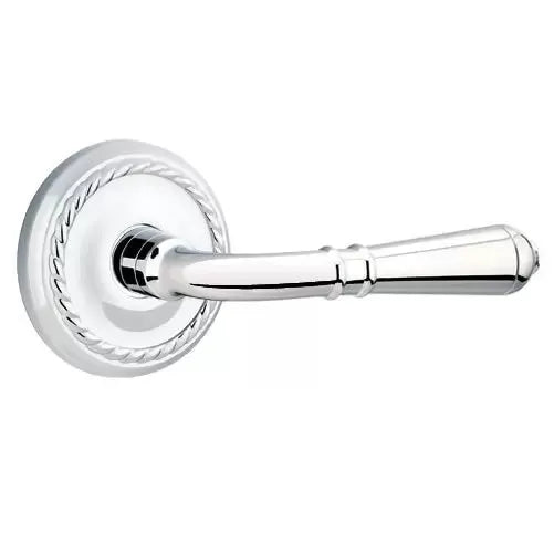Emtek Turino Door Lever with Rope Rose by Emtek