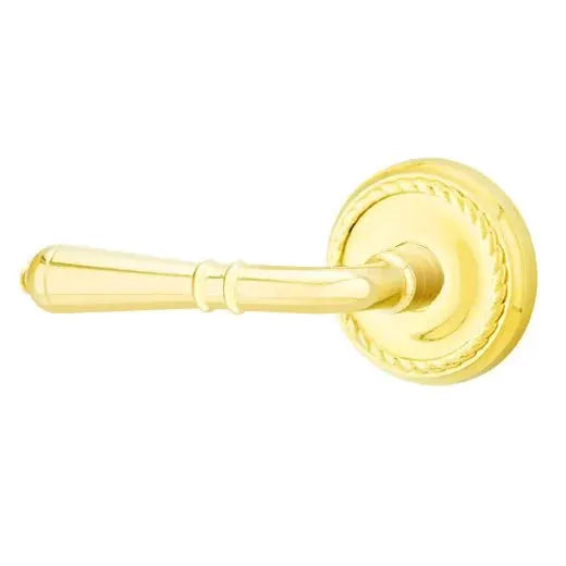 Emtek Turino Door Lever with Rope Rose by Emtek