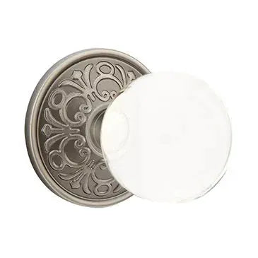 Emtek Bristol Door Knob with Lancaster Rose by Emtek