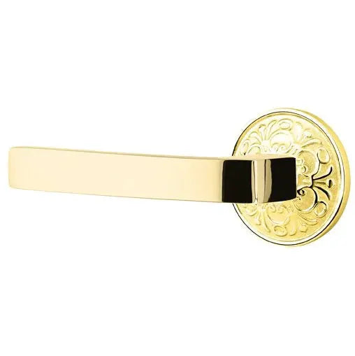 Emtek Breslin Lever with Lancaster Rose by Emtek