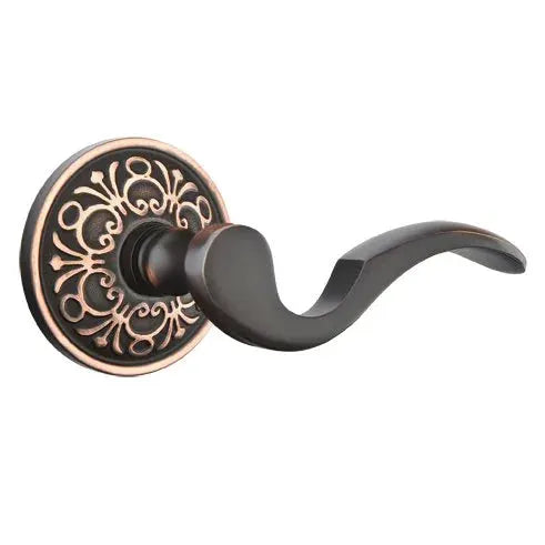 Emtek Cortina Door Lever with Lancaster Rose by Emtek