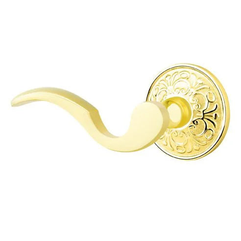 Emtek Cortina Door Lever with Lancaster Rose by Emtek
