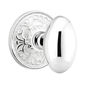 Emtek Egg Door Knob with Lancaster Rose by Emtek