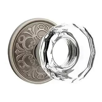 Emtek Lowell Door Knob with Lancaster Rose by Emtek