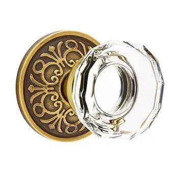 Emtek Lowell Door Knob with Lancaster Rose by Emtek