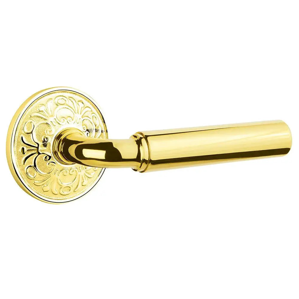 Emtek Manning Door Lever with Lancaster Rose by Emtek