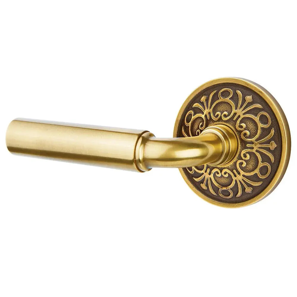 Emtek Manning Door Lever with Lancaster Rose by Emtek