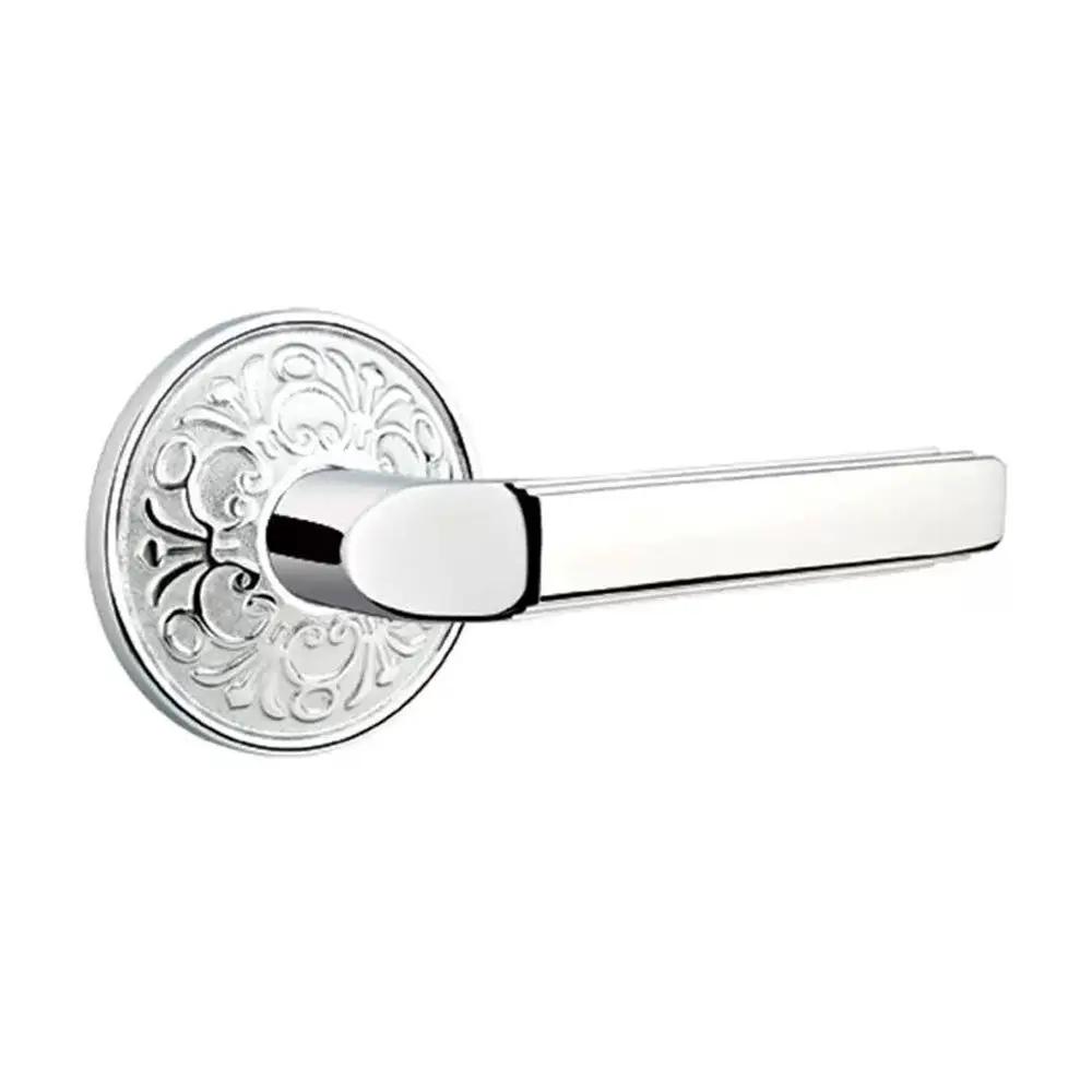 Emtek Milano Door Lever with Lancaster Rose by Emtek