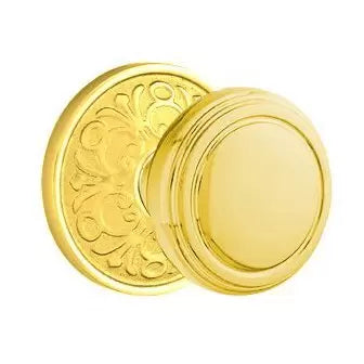Emtek Norwich Door Knob with Lancaster Rose by Emtek