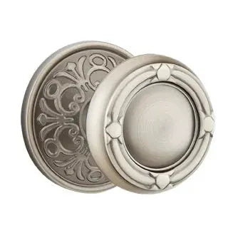 Emtek Ribbon and Reed Knob with Lancaster Rose by Emtek