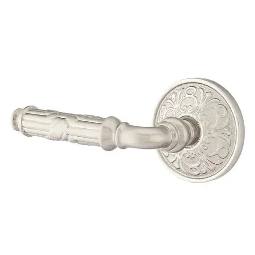 Emtek Ribbon and Reed Lever with Lancaster Rose by Emtek