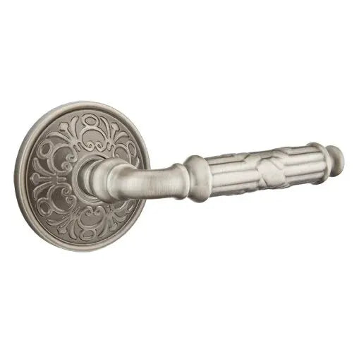 Emtek Ribbon and Reed Lever with Lancaster Rose by Emtek