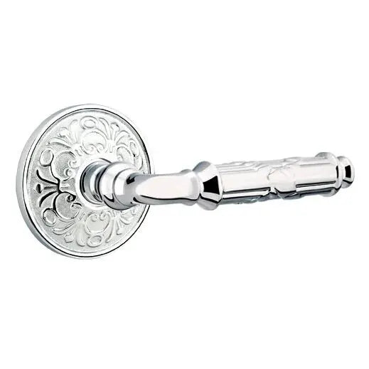 Emtek Ribbon and Reed Lever with Lancaster Rose by Emtek