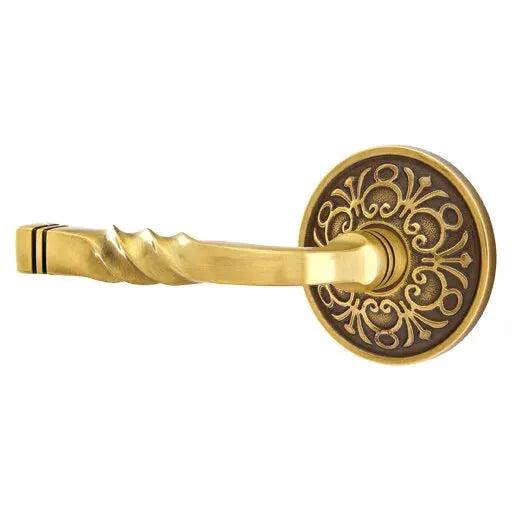 Emtek Sante Fe Lever with Lancaster Rose by Emtek