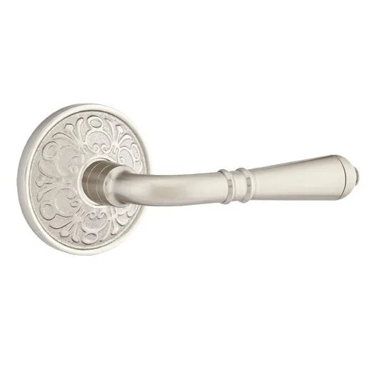 Emtek Turino Door Lever with Lancaster Rose by Emtek