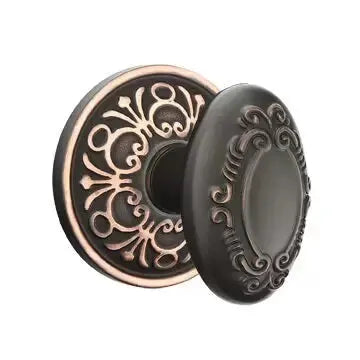 Emtek Victoria Knob with Lancaster Rose by Emtek