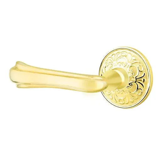 Emtek Wembley Lever with Lancaster Rose by Emtek
