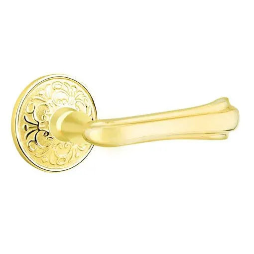 Emtek Wembley Lever with Lancaster Rose by Emtek