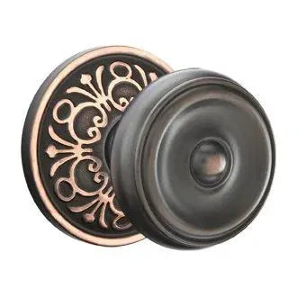 Emtek Waverly Door Knob with Lancaster Rose by Emtek