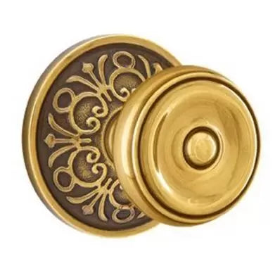 Emtek Waverly Door Knob with Lancaster Rose by Emtek