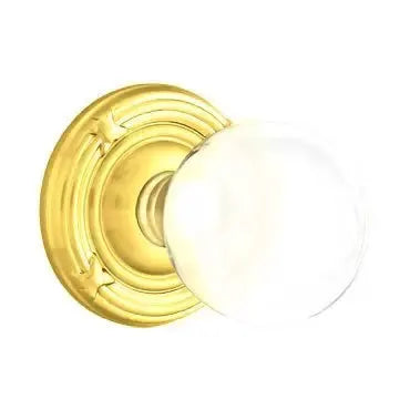 Emtek Bristol Door Knob with Ribbon and Reed Rose by Emtek