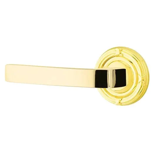Emtek Breslin Lever with Ribbon and Reed Rose by Emtek