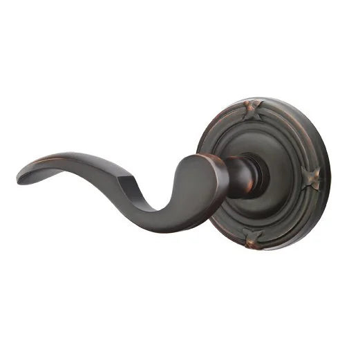Emtek Cortina Door Lever with Ribbon and Reed Rose by Emtek