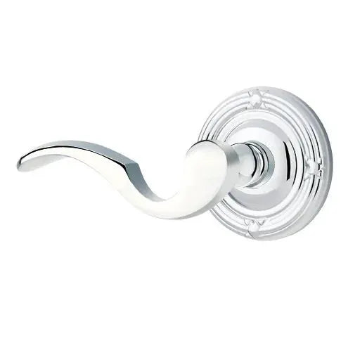 Emtek Cortina Door Lever with Ribbon and Reed Rose by Emtek