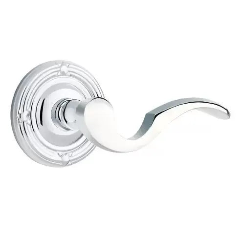 Emtek Cortina Door Lever with Ribbon and Reed Rose by Emtek