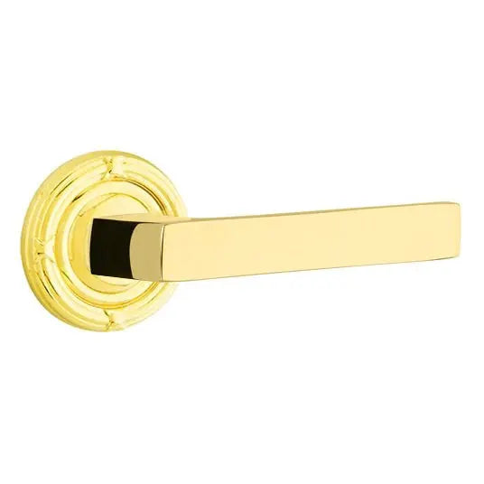 Emtek Dumont Lever with Ribbon and Reed Rose by Emtek